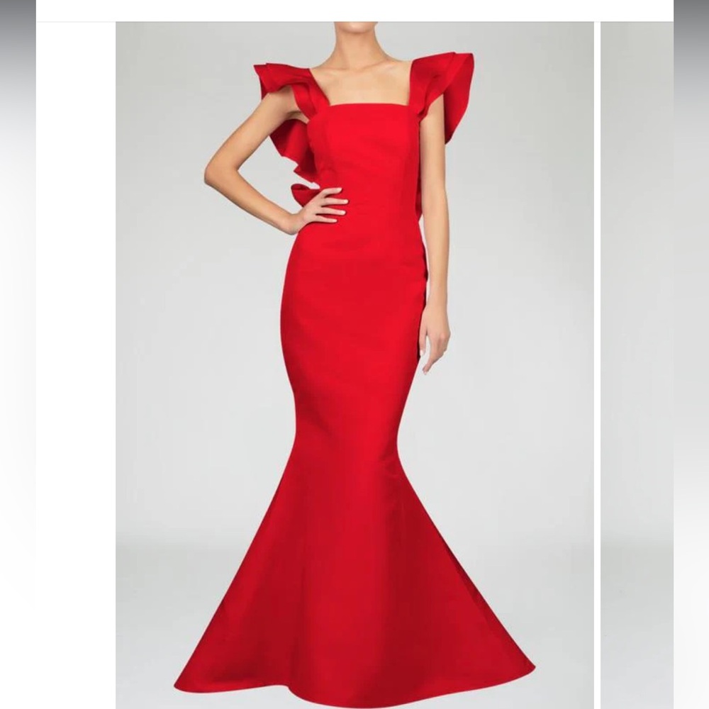 Alexia Maria Amelie Silk Faille Mermaid Gown